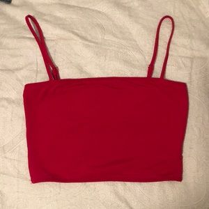 Red Crop Top